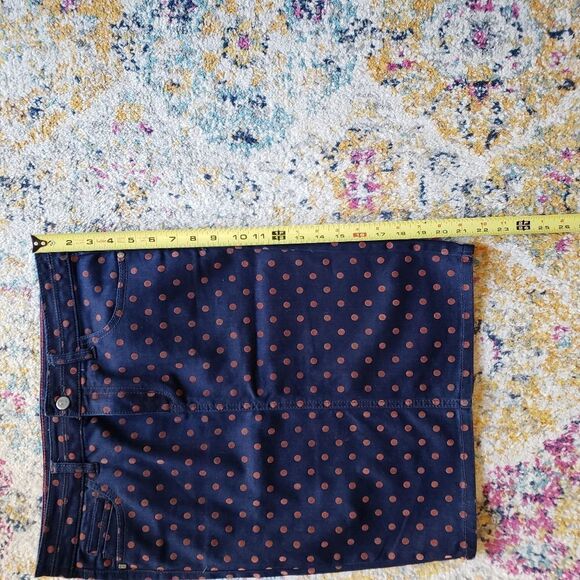 PILCRO and the Letterpress Coral Polka Dot Skirt Size 28 - Picture 9 of 10